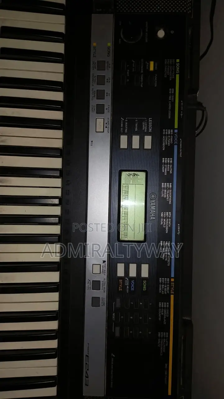 Original Yamaha PSR-E243 Keyboard Piano With Adjustable Stand