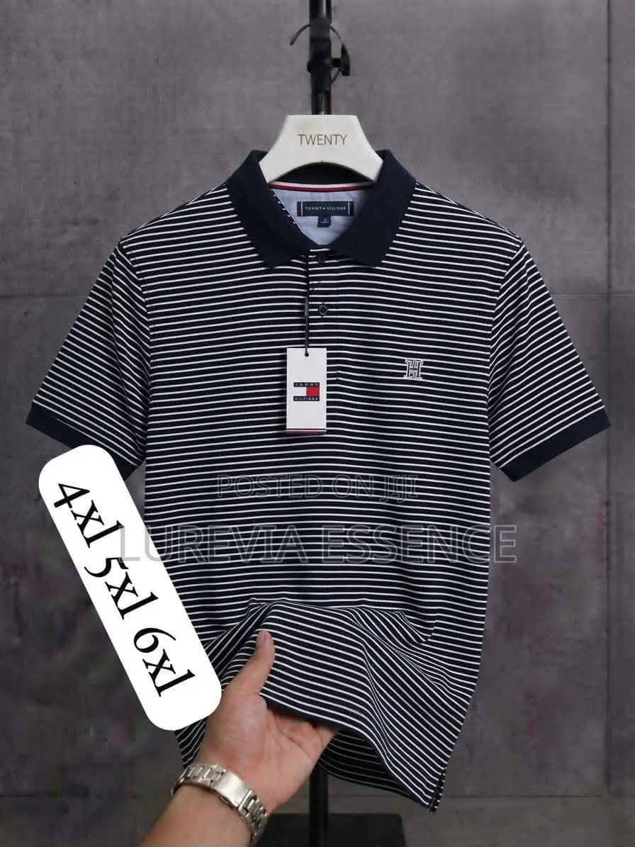 Men's Striped Polo Shirt
