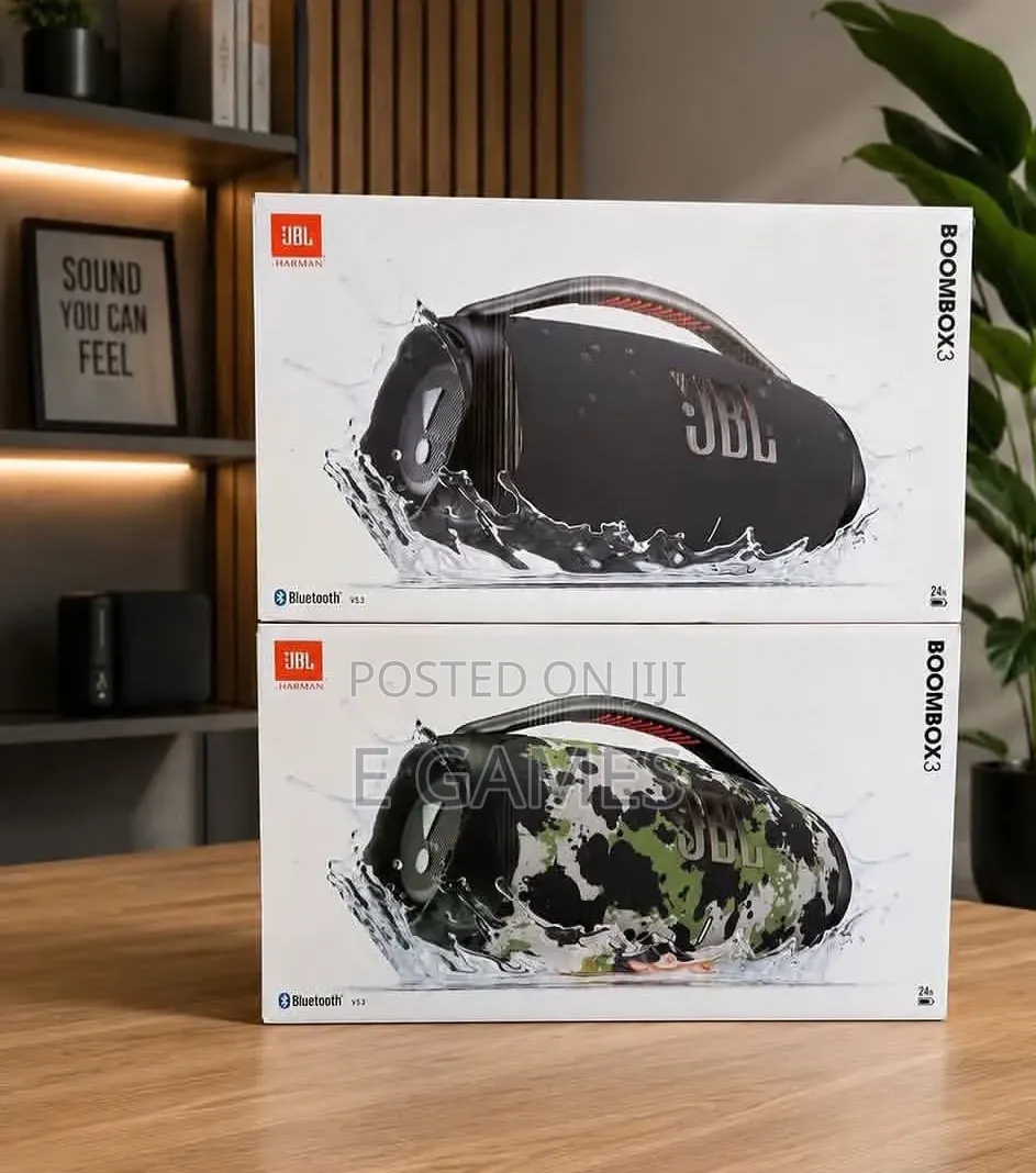 ORIGINAL JBL Boom Box 3 Portable Bluetooth Speaker