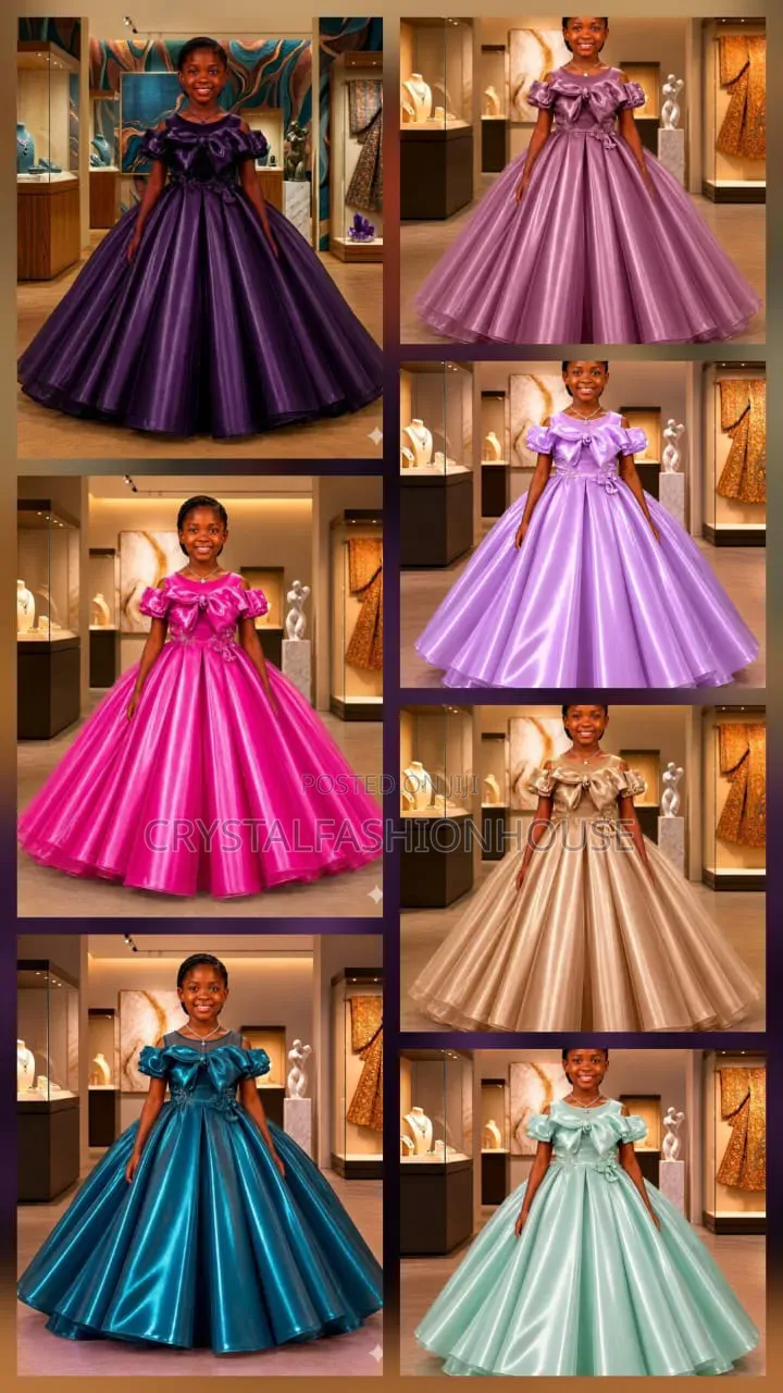 Lovely Ball Gown. In Many Colours. 3years to 13years