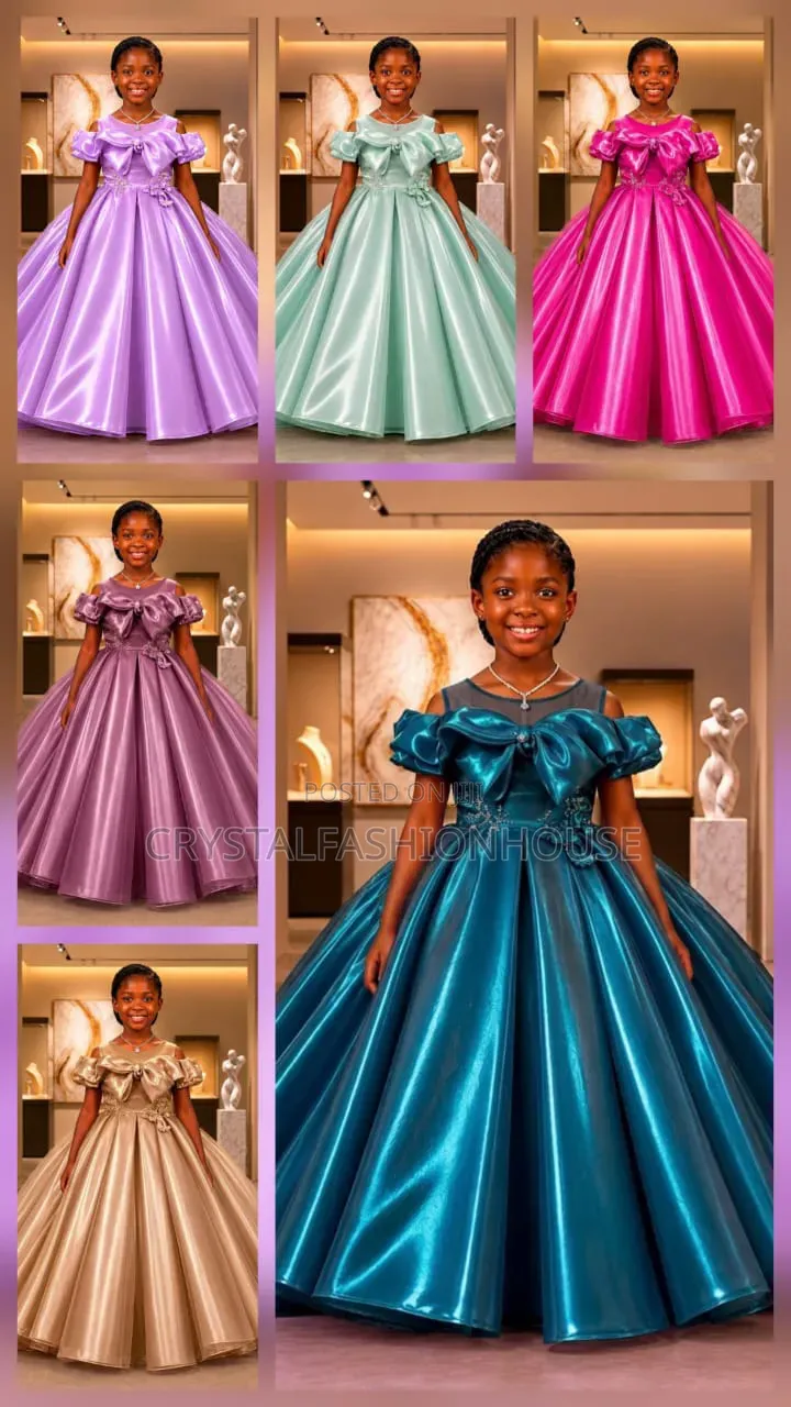 Lovely Ball Gown. In Many Colours. 3years to 13years