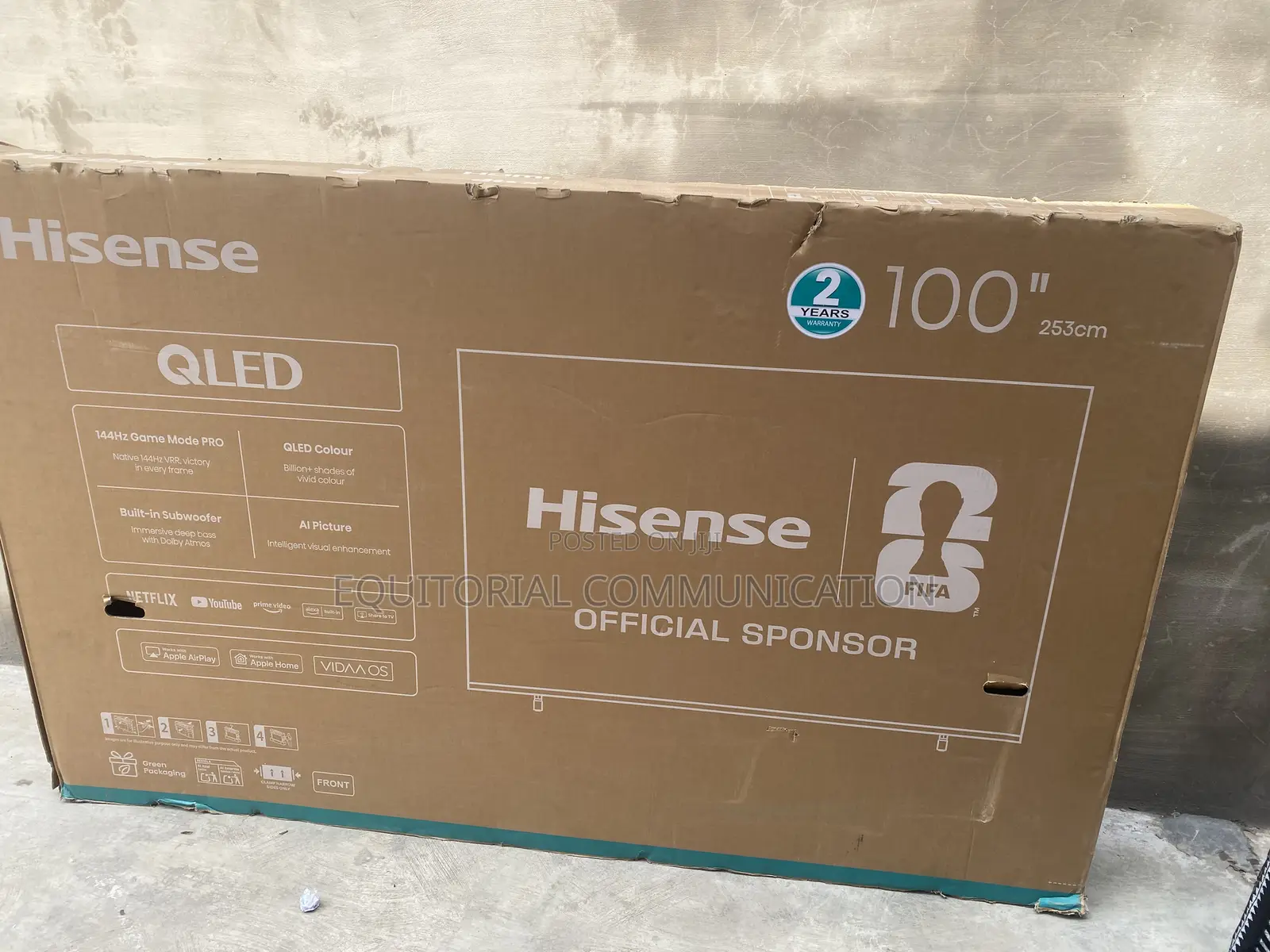 Hisense 100Q7Q 100-Inch QLED Television for Home Entertainment