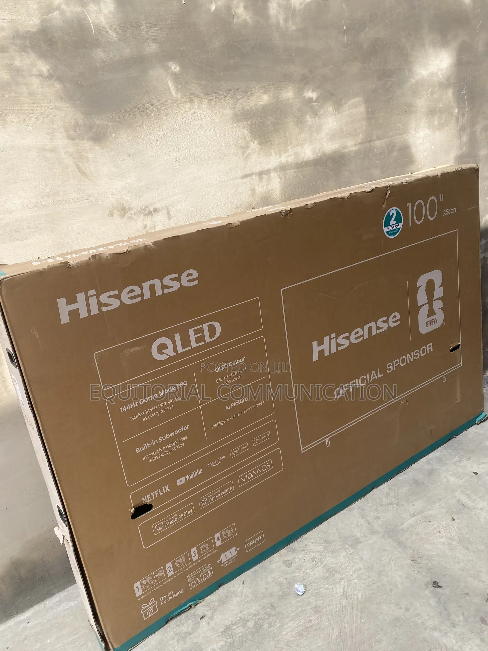 Hisense 100Q7Q 100-Inch QLED TV With Quantum Dot Colour