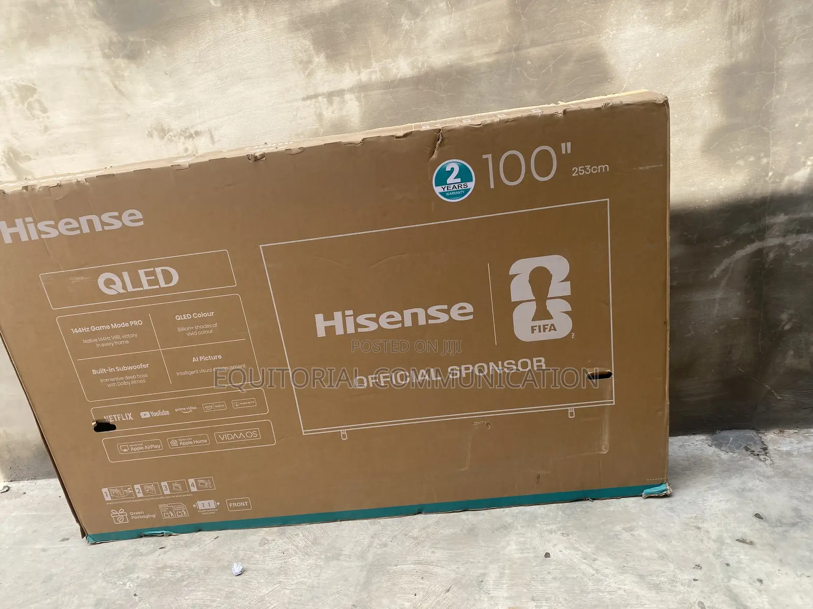 Hisense 100Q7Q 100-Inch QLED TV With Quantum Dot Colour
