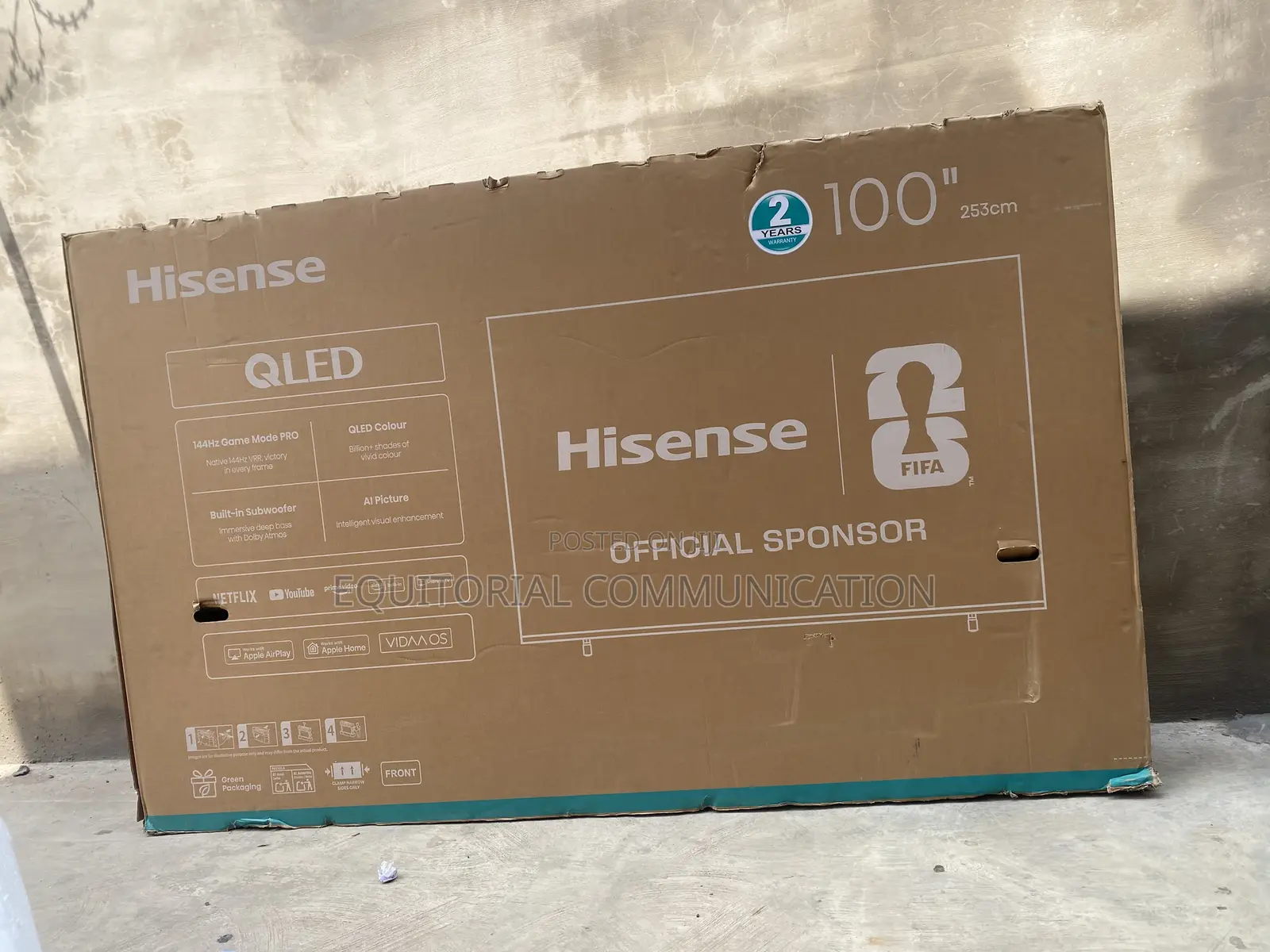 Hisense 100Q7Q 100-Inch QLED Smart TV for Home Cinema