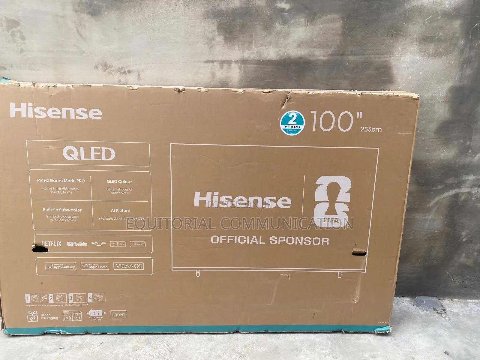 Hisense 100Q7Q 100-Inch QLED Smart TV for Home Cinema