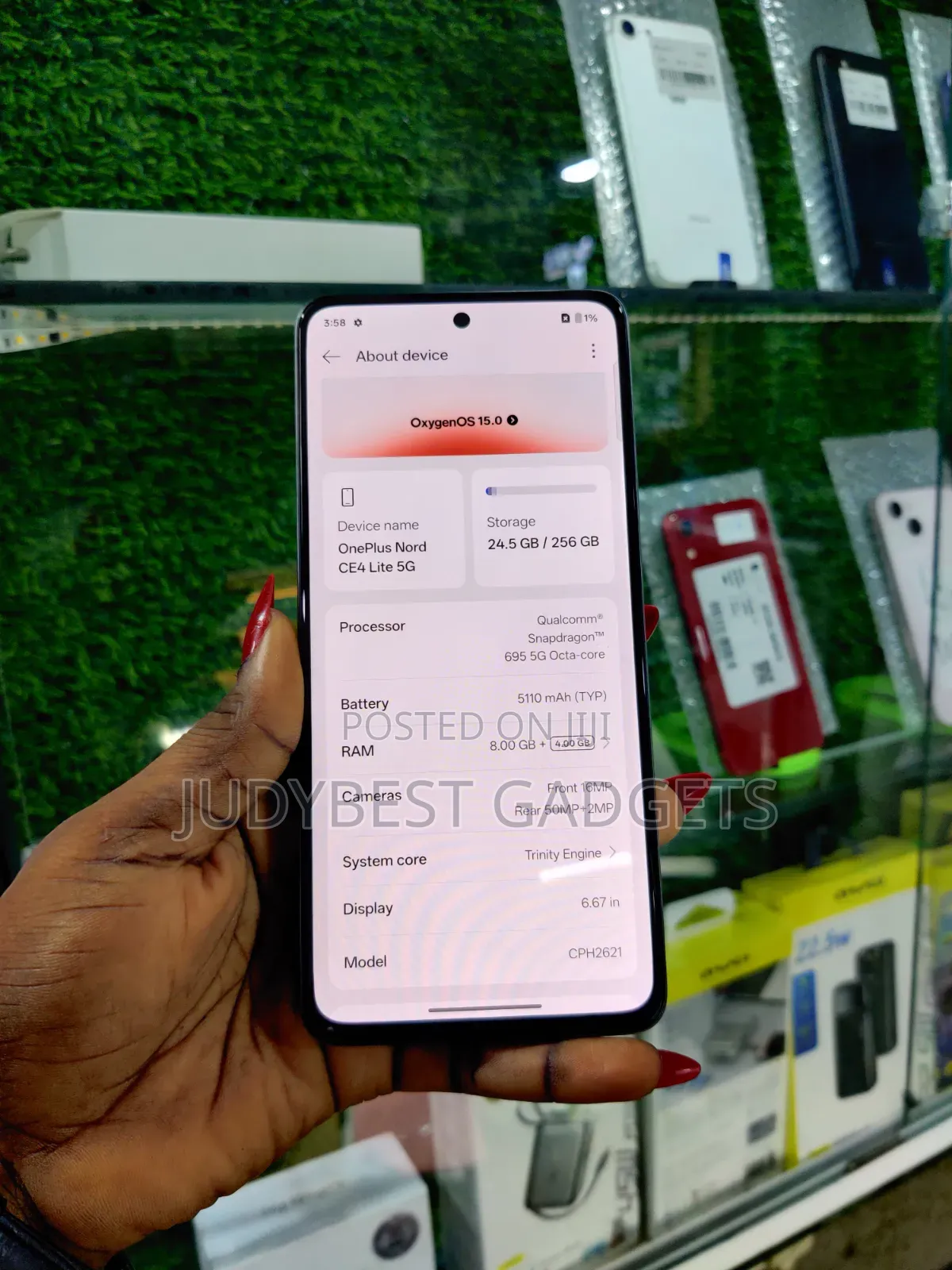 OnePlus Nord CE4 Lite 256 GB Gray