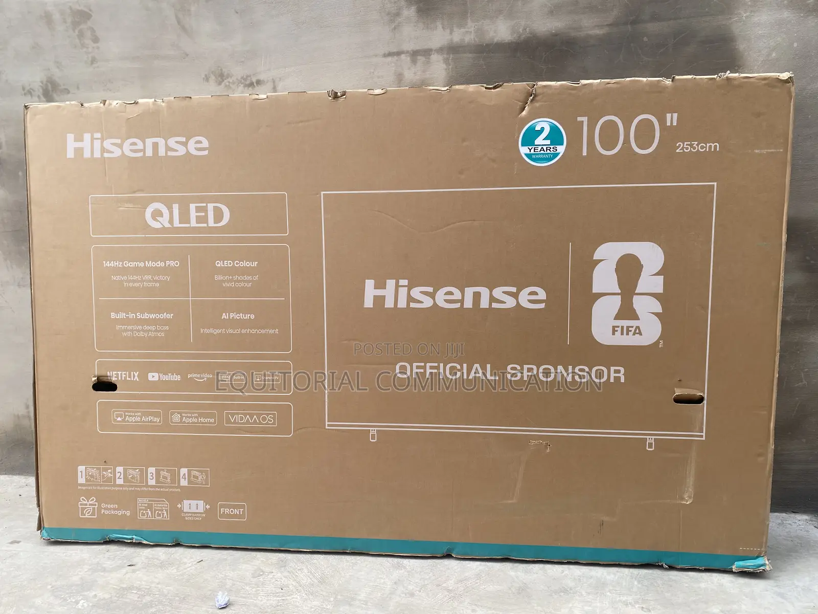 Hisense 100Q7Q 100-Inch QLED Smart TV for Immersive Viewing