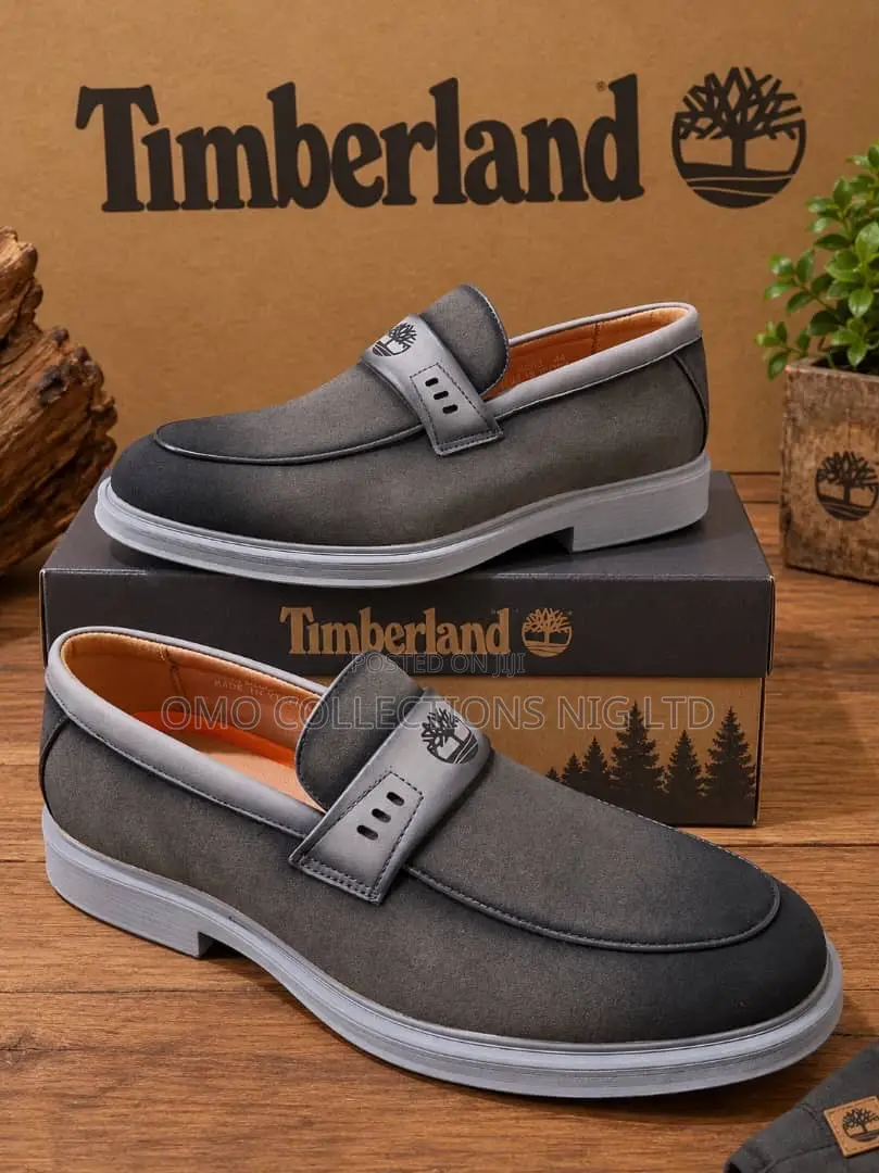 Fully Boxed Timberland Men’s Suede Loafers – Premium Slip-on Shoes