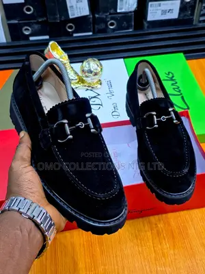 Ferragamo Men’s Premium Suede Shoes – Fully Boxed