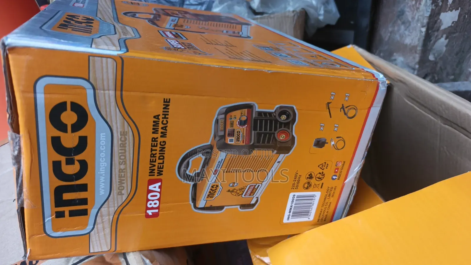 INGCO 180A Inverter MMA Welding Machine (Model: ING-MMA18059).