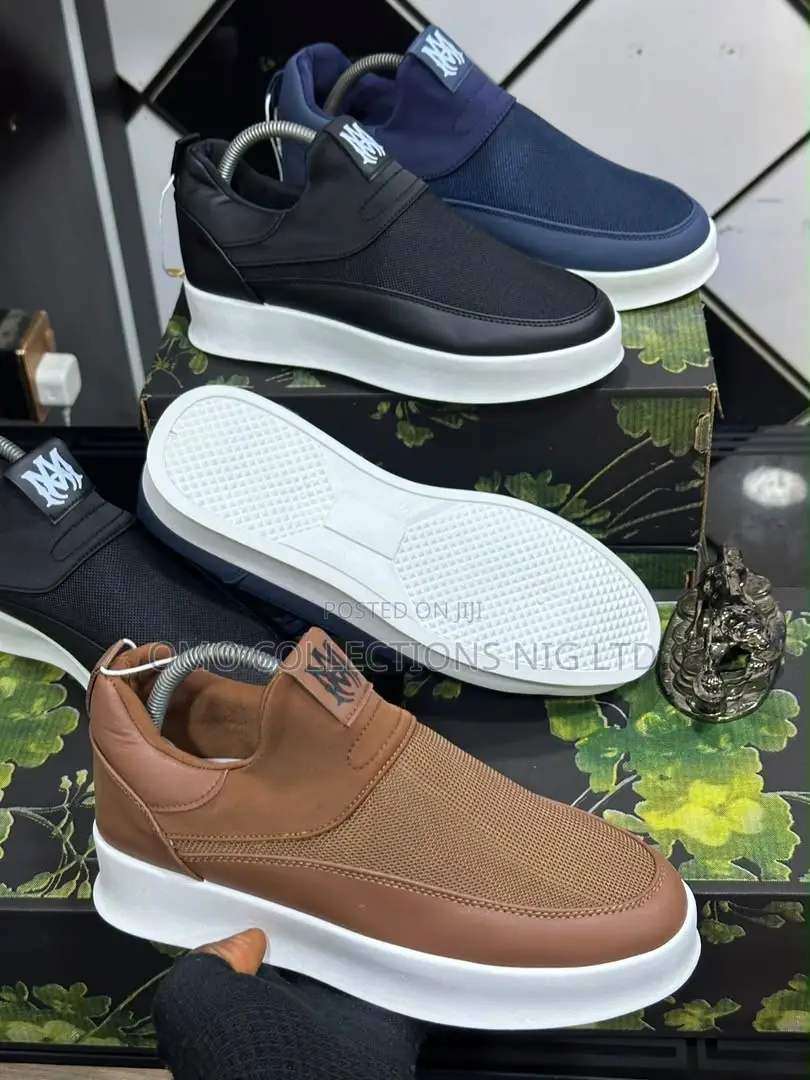 Fully Boxed Men’s Slip-on Shoes – Black, Navy & Brown