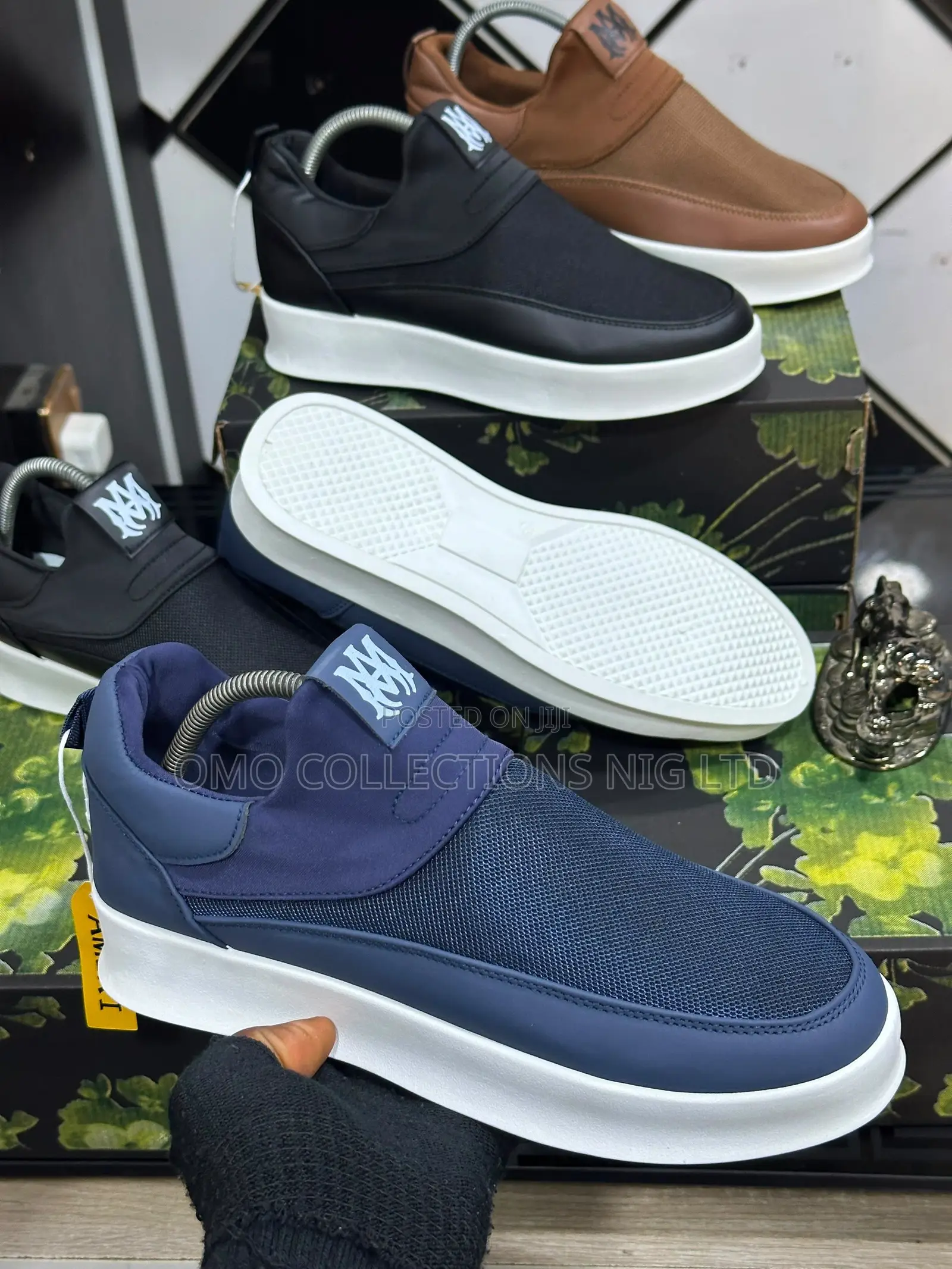 Fully Boxed Men’s Slip-on Shoes – Black, Navy & Brown