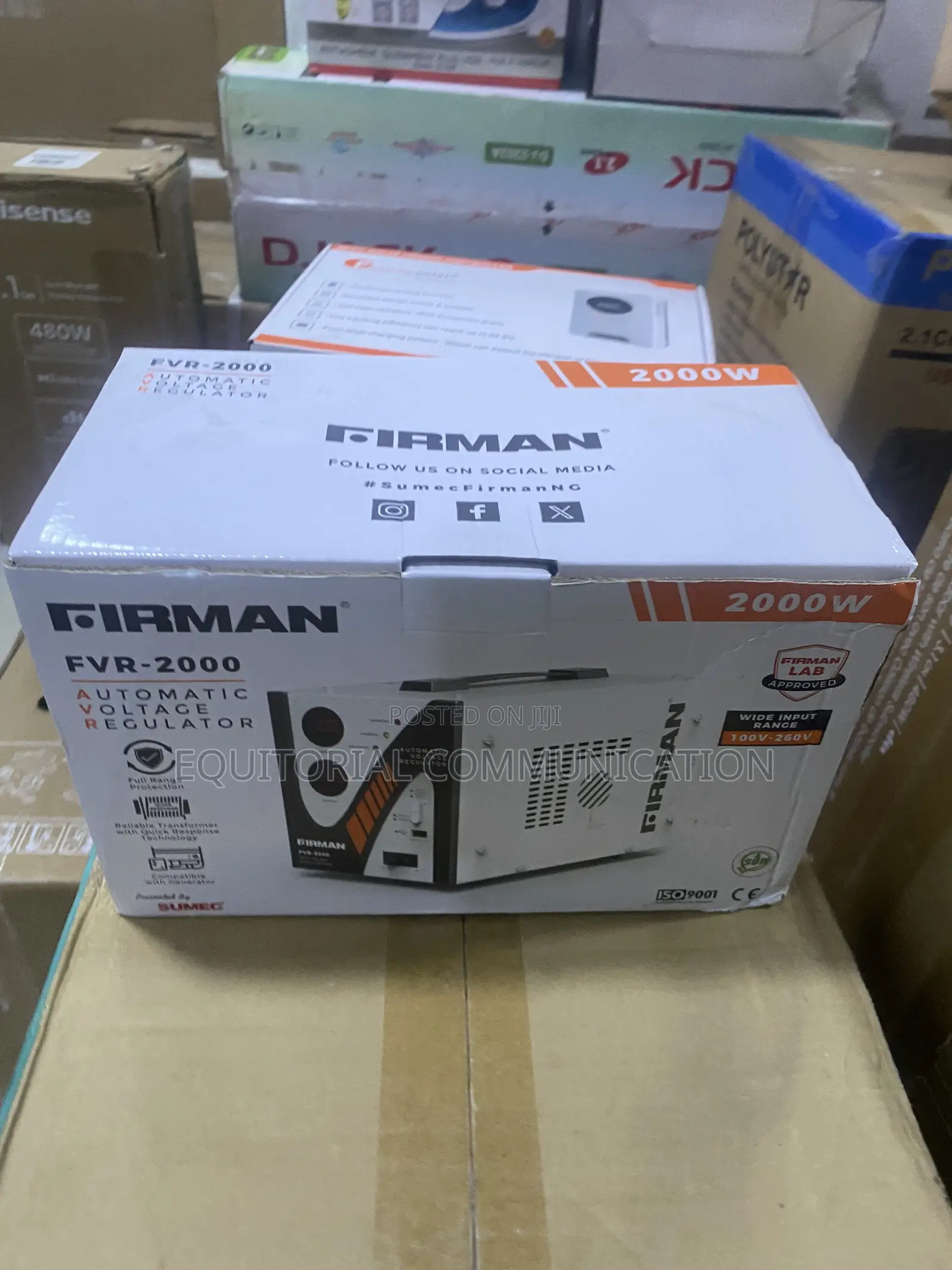 Firman FVR-2000 2000W Voltage Protection Stabilizer 100V–260V