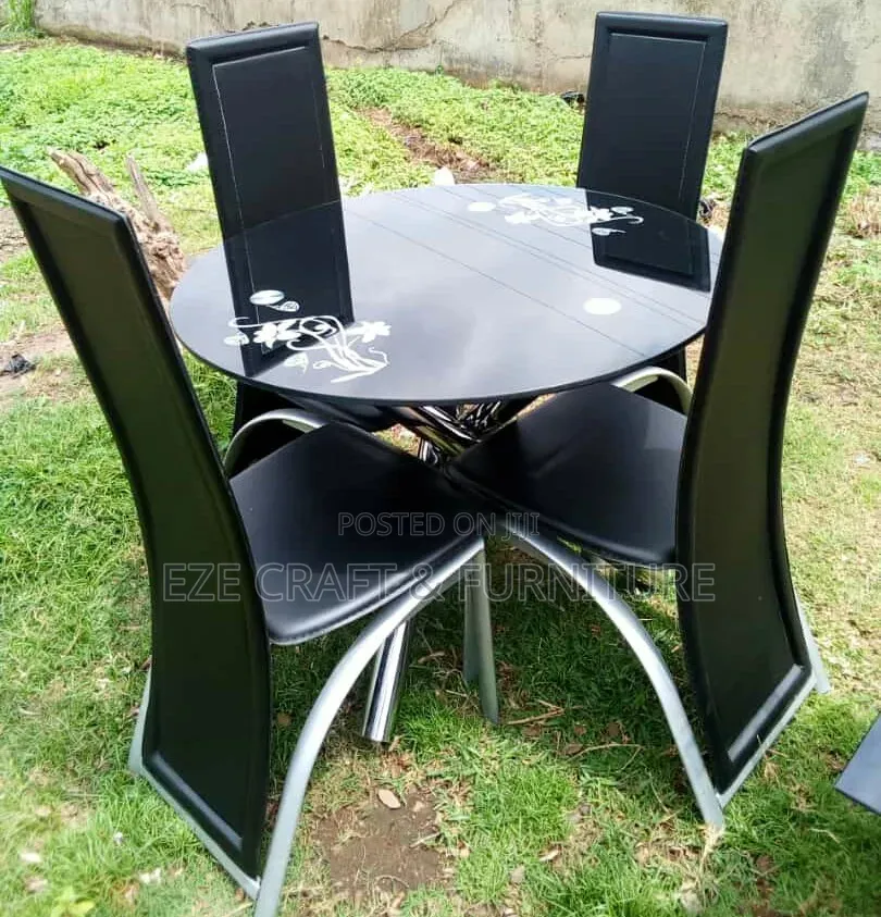 Tampered Glass Dining Set by 4seaters