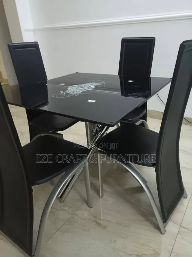 Tampered Glass Dining Set by 4seaters