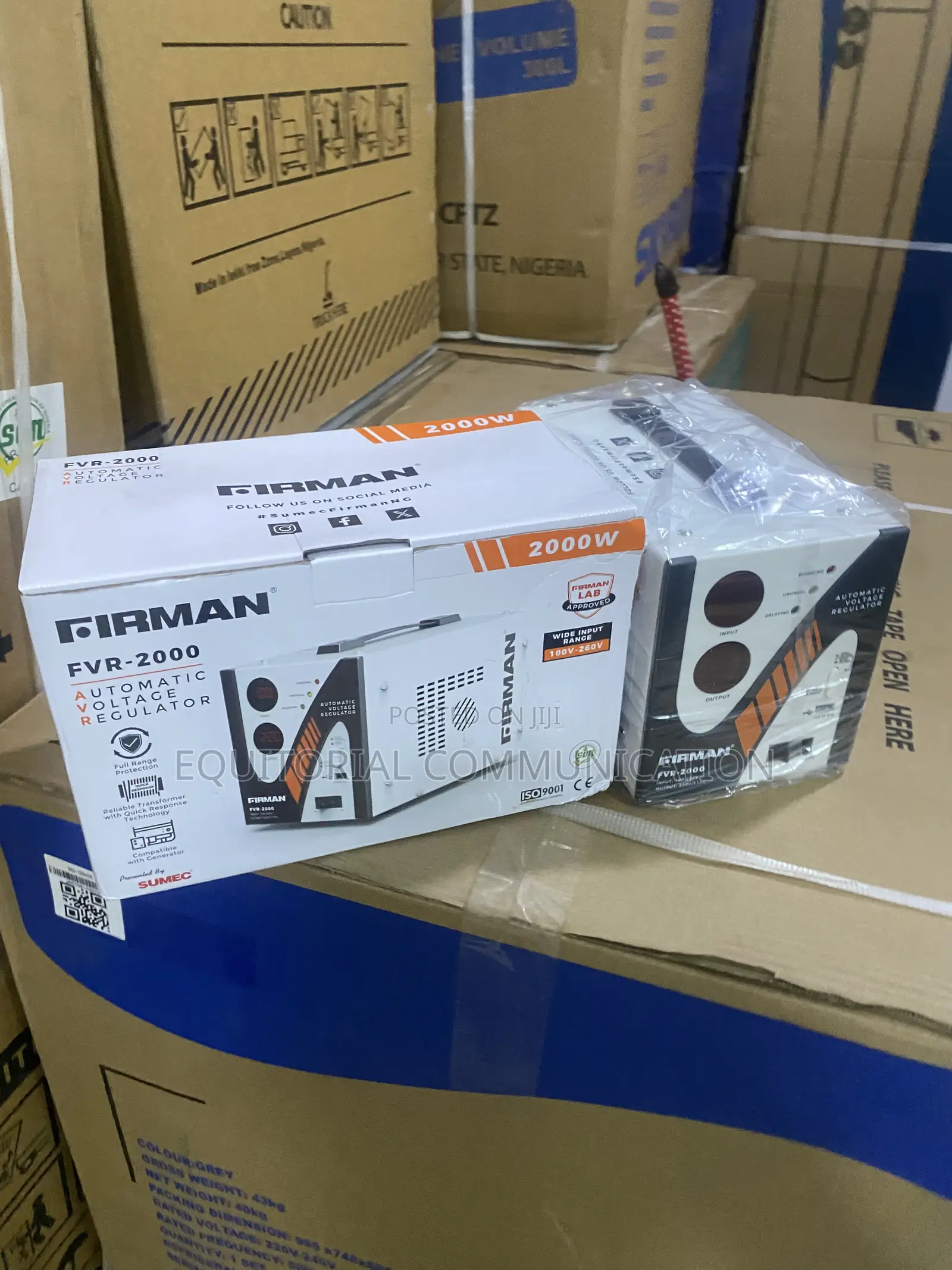 Firman FVR-2000 2000W Voltage Stabilizer for Home Use 100V–260V