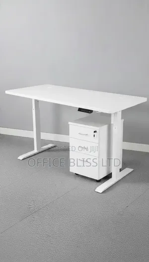 Eletric Adjustable Height Table With Mobile Drawer - 1.4 Metre