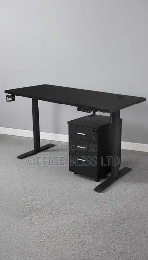 Eletric Adjustable Height Computer Table With Mobile Drawer- 1.4 Metre