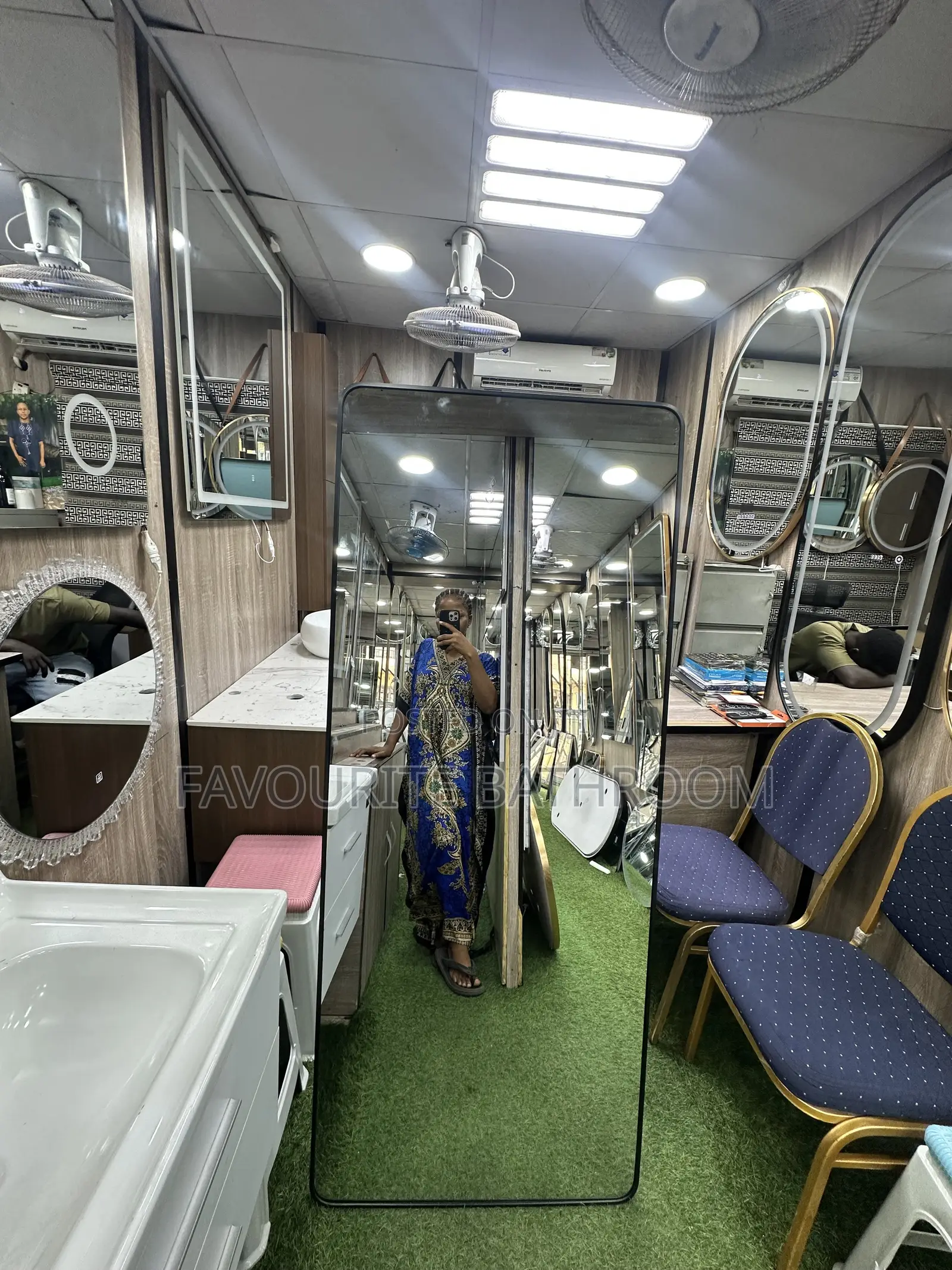 170by70 Alluminum Frame Standing Mirror