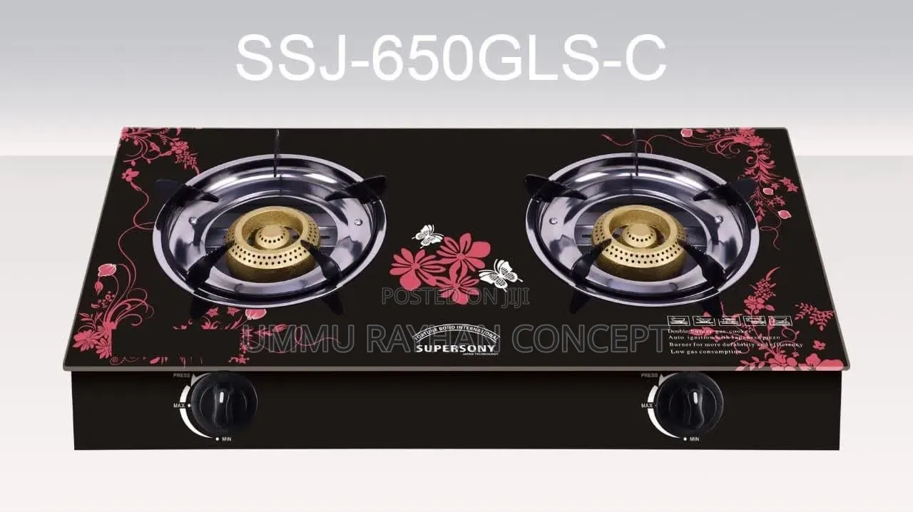 2 Face Glass Table Top Burner
