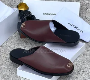 Luxury Balenciaga Brown Half Shoe for Men