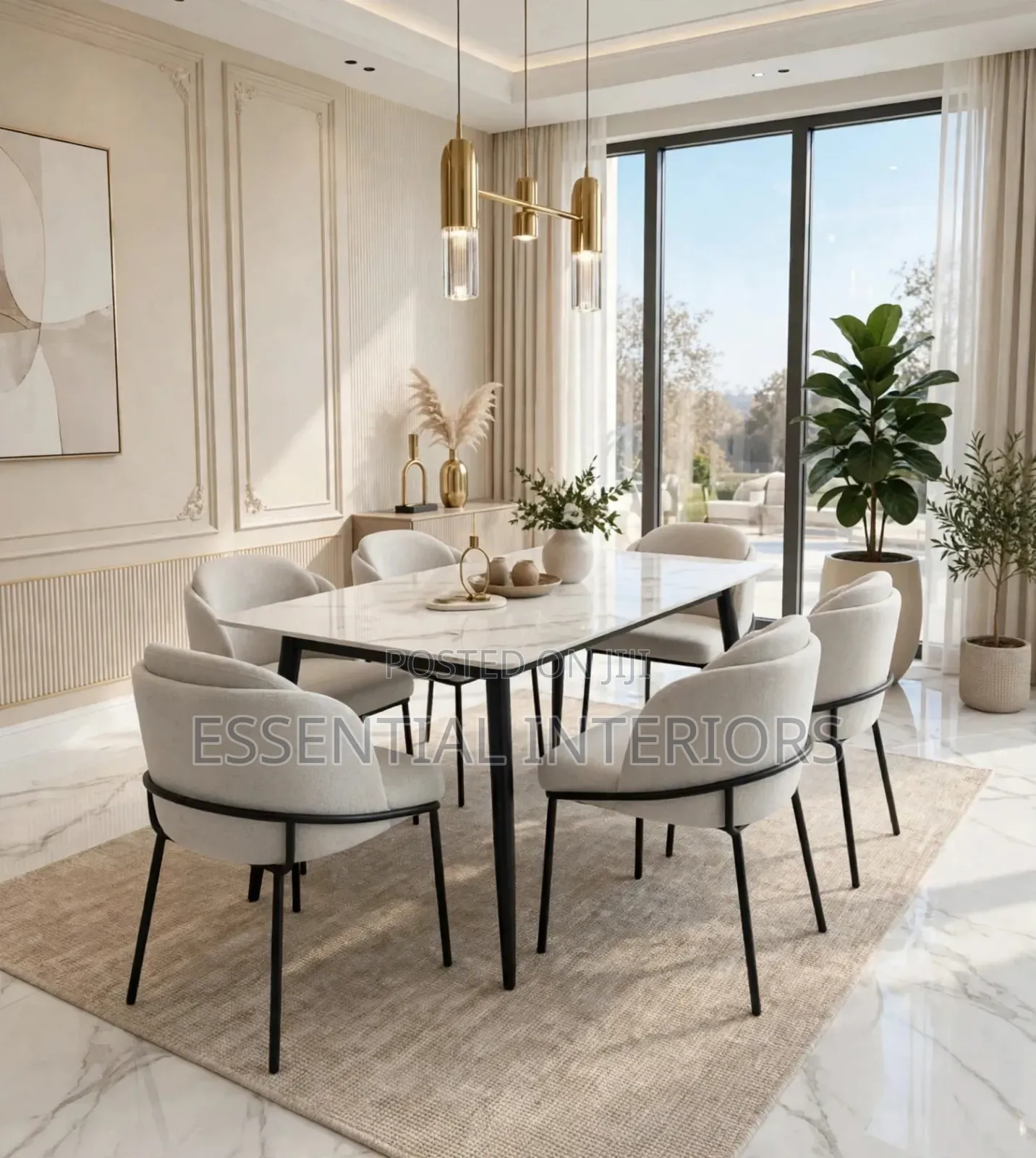 Luxury 4 Seater Dining Set