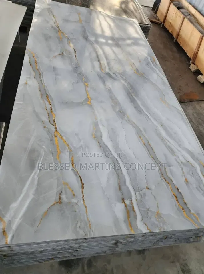 3D PVC Marble Sheet (3mm Thickness) Good for TV Backdrops and Walls