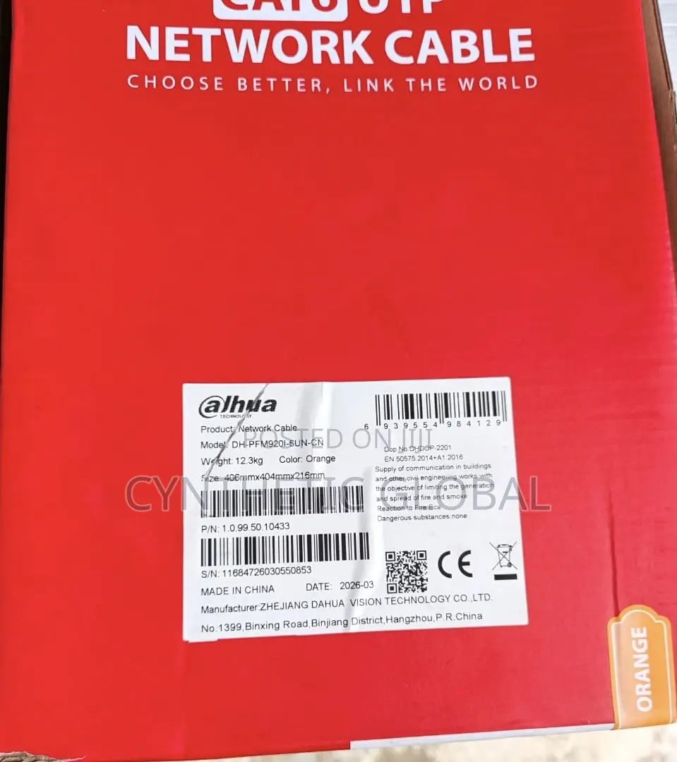 Dh-Pfm9201-6un-Cn Dahua Cat6 Network Cable