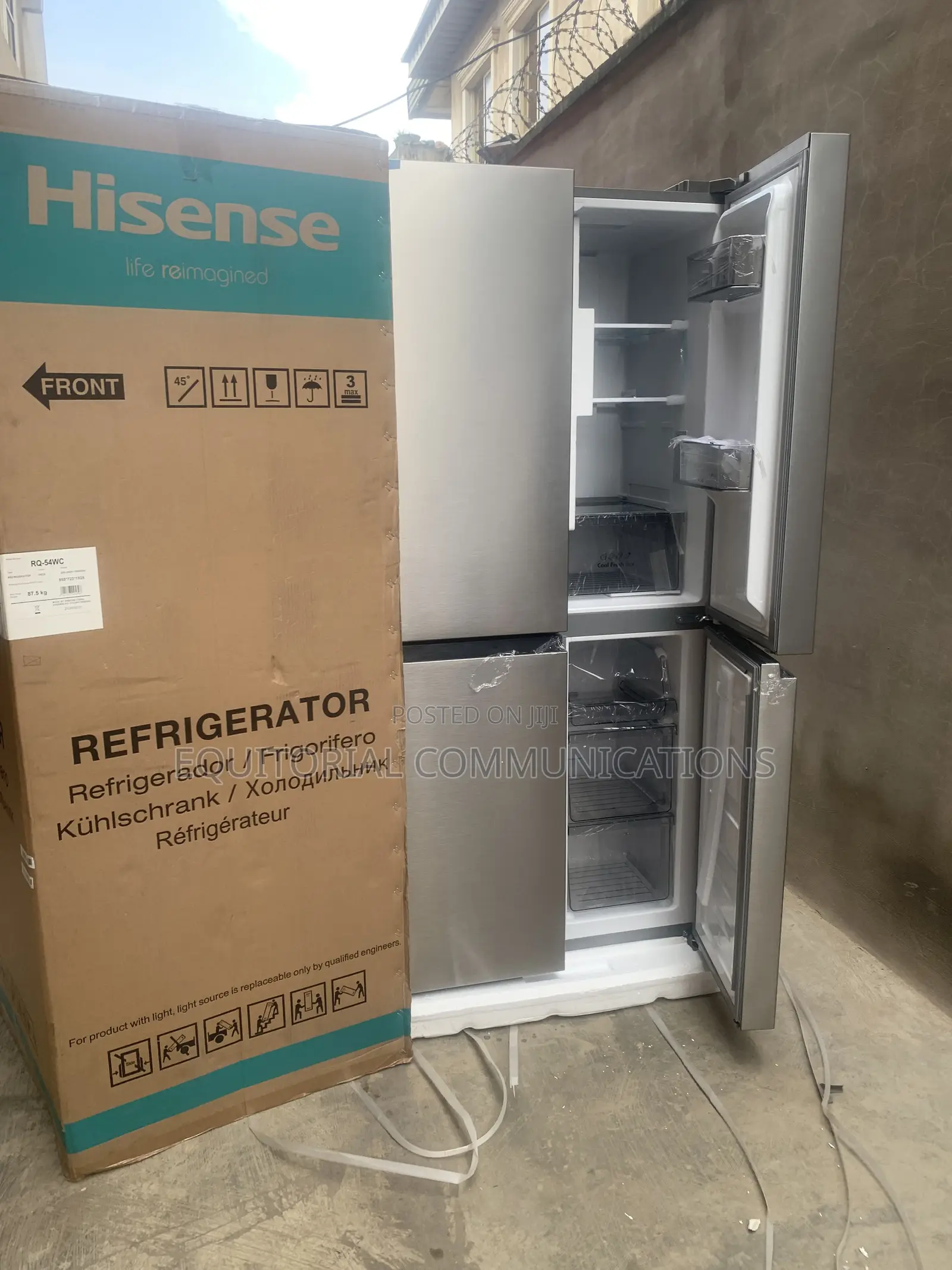 Hisense 392L 4-Door Refrigerator RQ-54WC