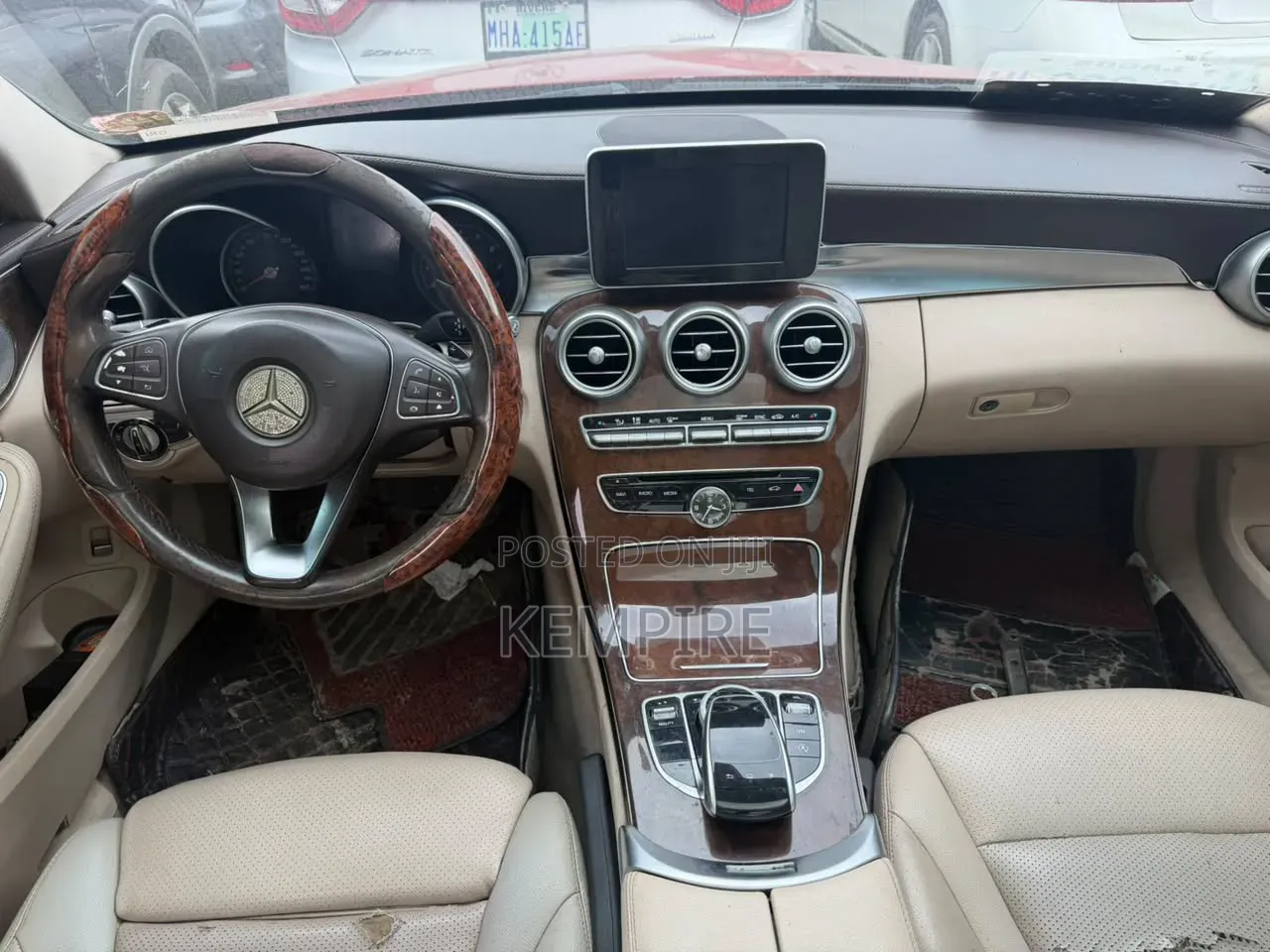 Mercedes-Benz C300 2015 Red