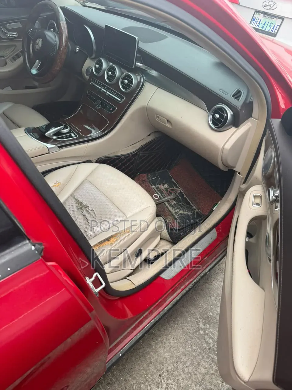 Mercedes-Benz C300 2015 Red