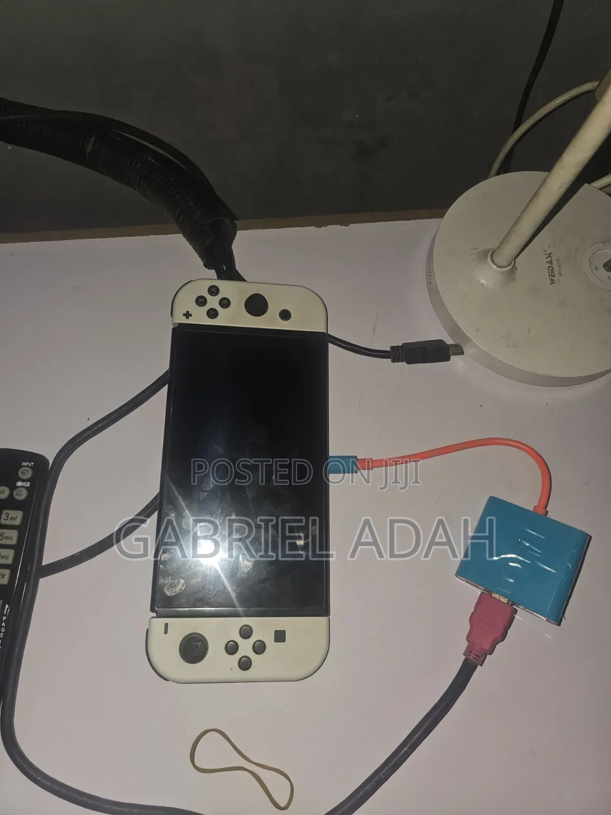 Nintendo Switch Oled With Line on Screen