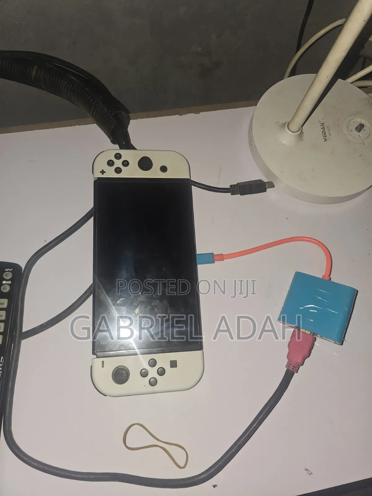Nintendo Switch Oled With Line on Screen