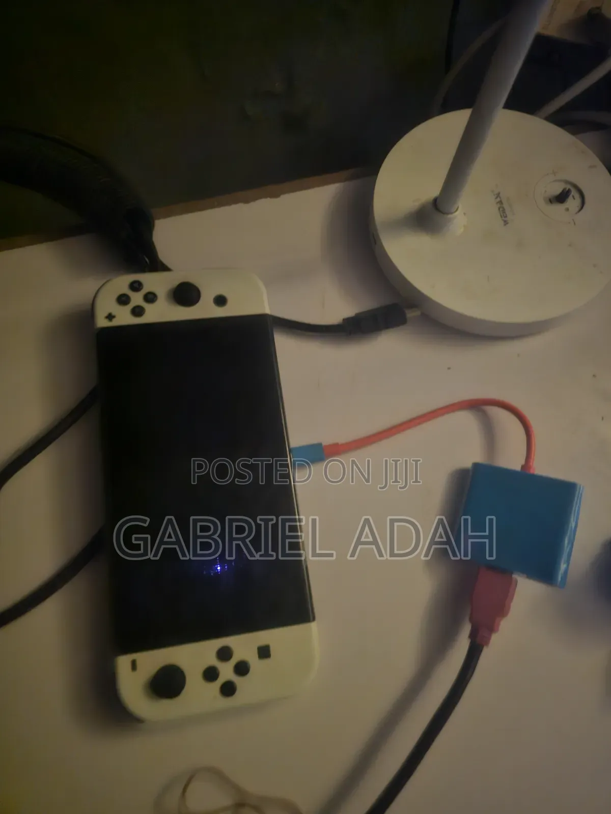 Nintendo Switch Oled With Line on Screen