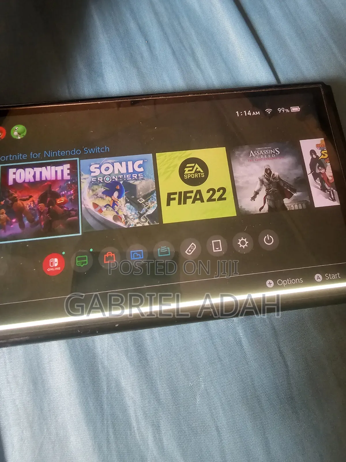Nintendo Switch Oled With Line on Screen