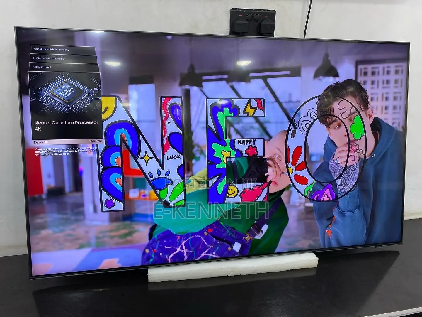 Samsung 55” Neoqled Qn91b 4k Smart TV With 120hz