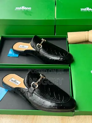 Mister Leather Half Shoe Black Luxury Grade
