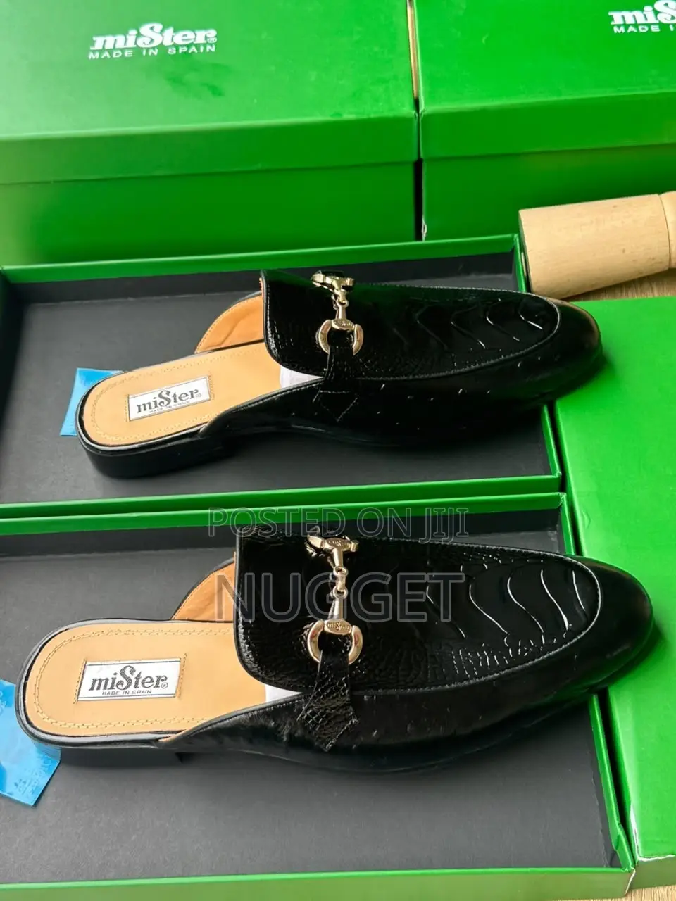 Mister Leather Half Shoe Black Luxury Grade
