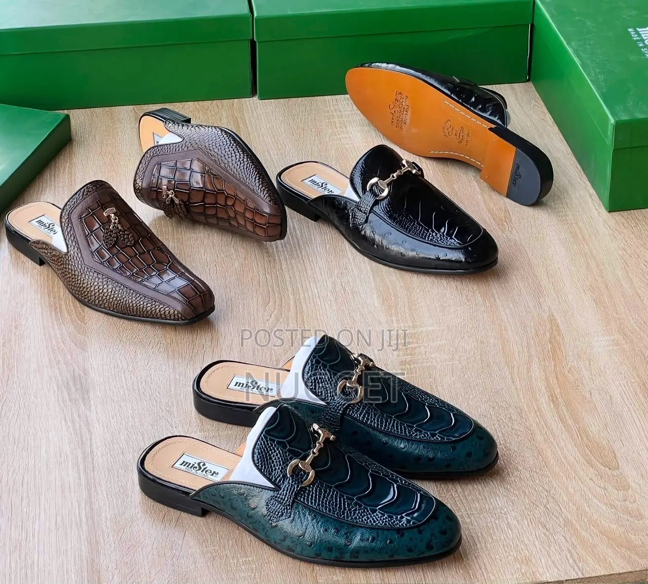 Mister Leather Half Shoe Black Luxury Grade