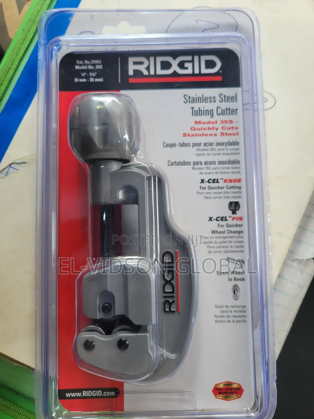 RIDGID Model 35S Stainless Steel Tubing Cutter