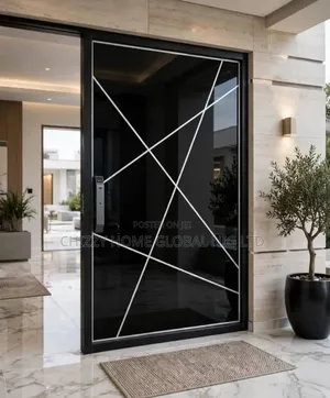 ​Heavy-Duty Nigerian Fabricated Steel Pivot Door (8ft X 5ft)