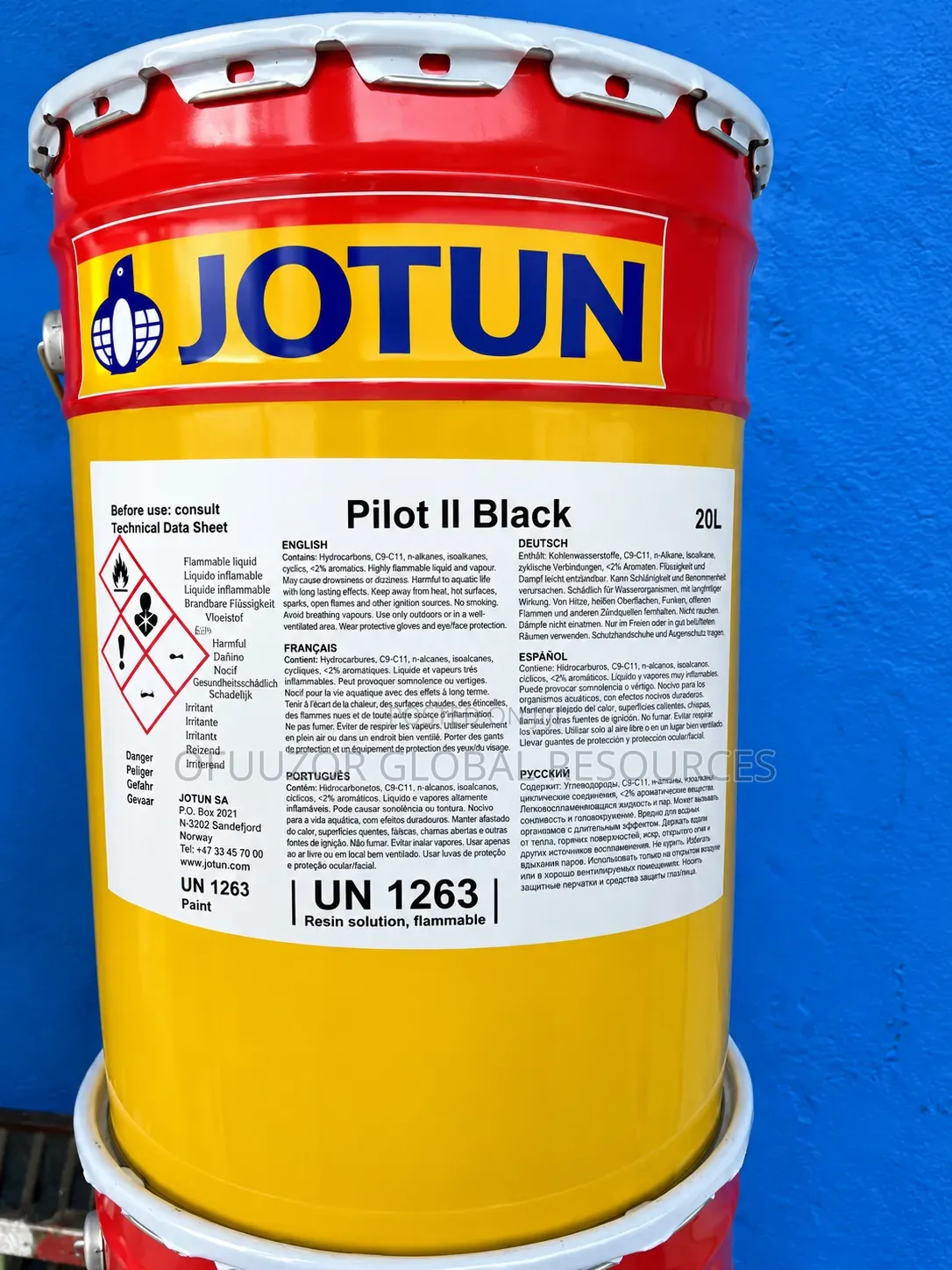 Jotun Pilot II Black Marine Oil Paint 20L