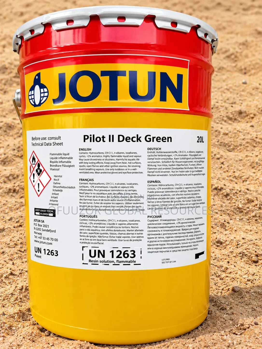 Jotun Pilot II Deck Green Marine Oil Paint