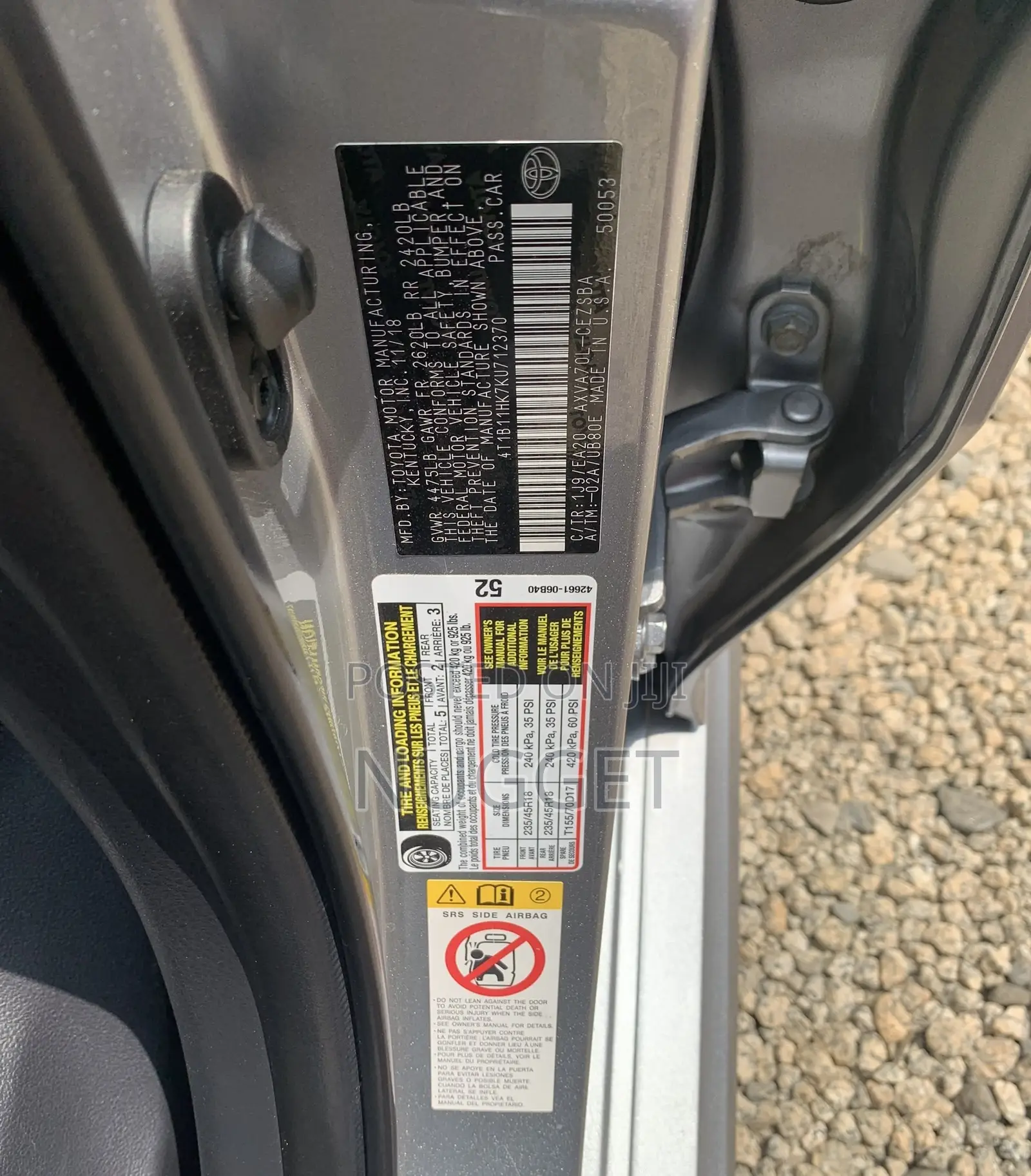Toyota Camry SE (2.5L 4cyl 8A) 2019 Silver