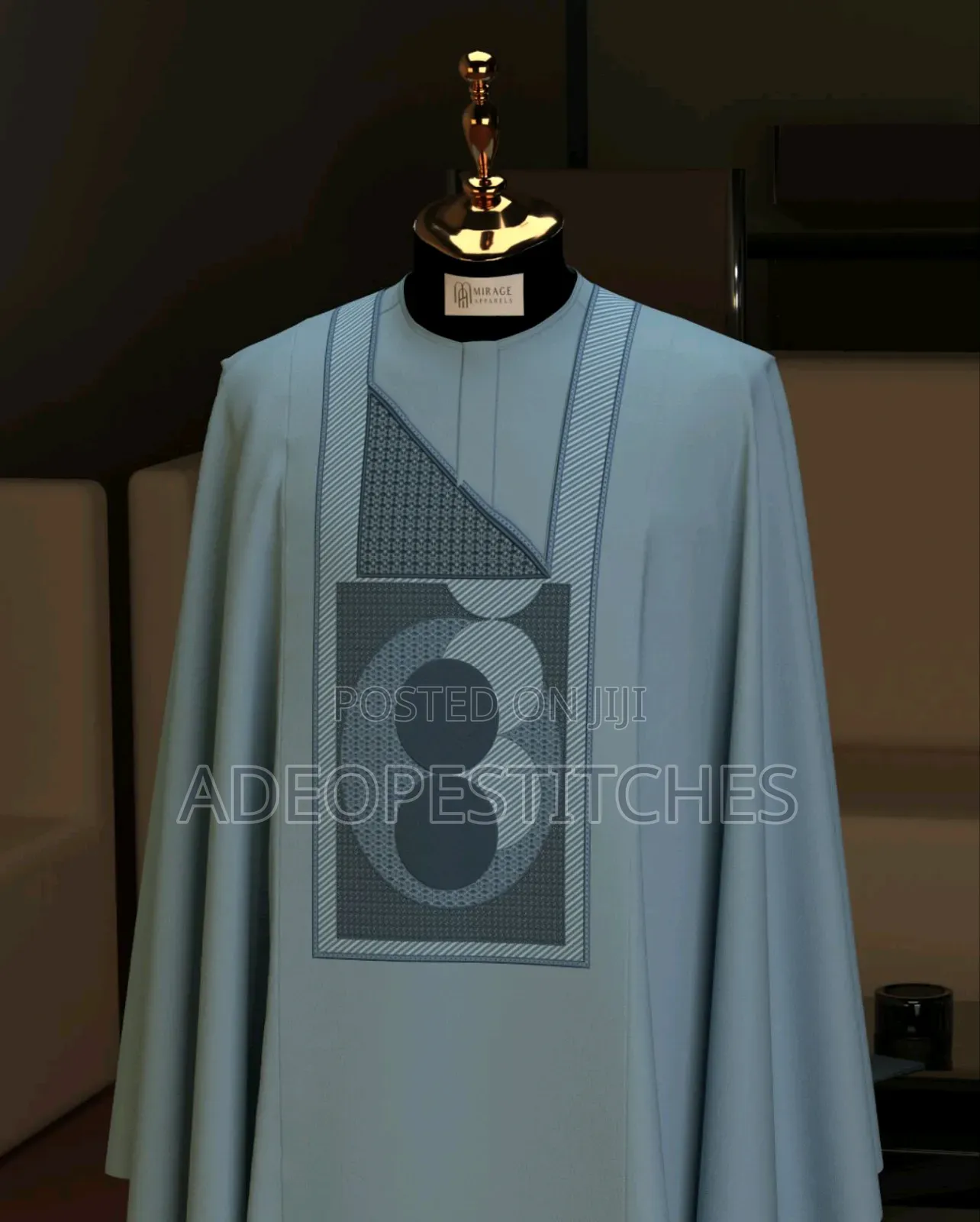 Luxury Monogram AGBADA