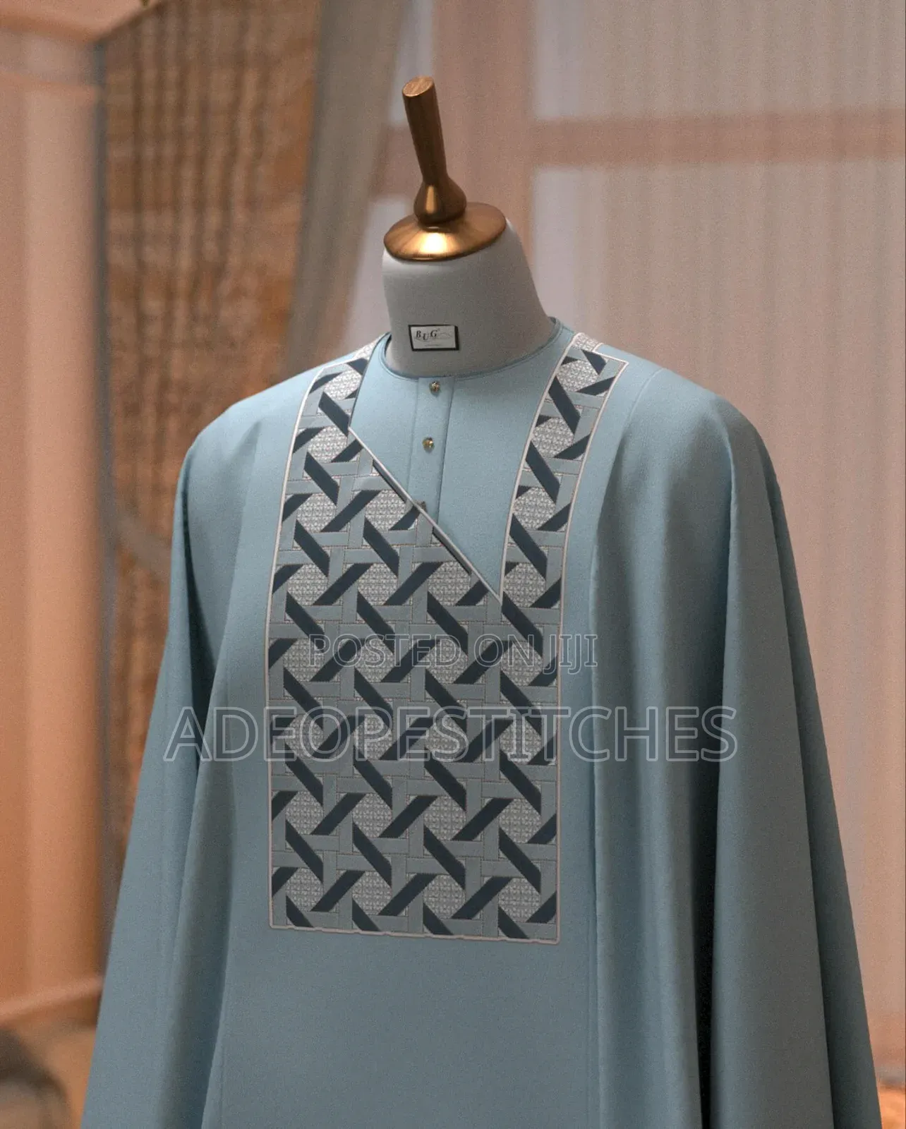 Luxury Monogram AGBADA