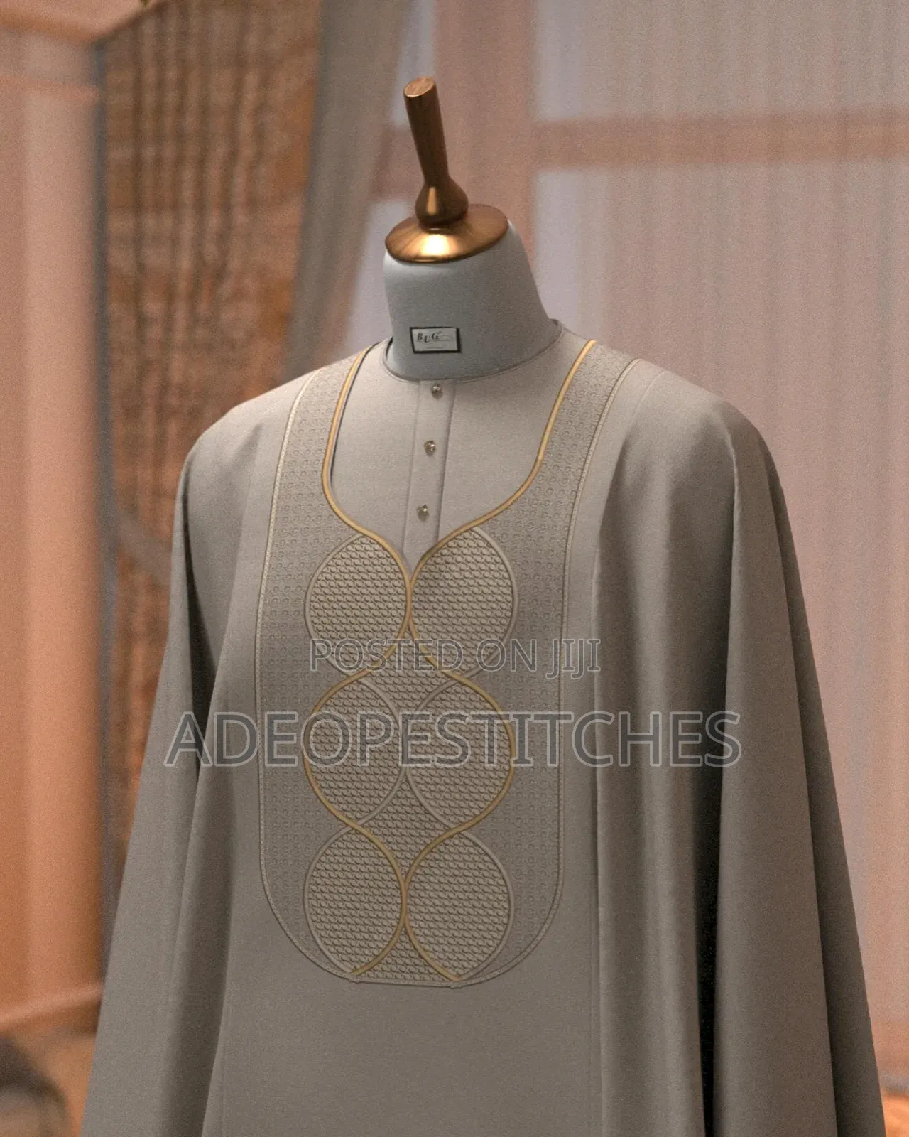 Luxury Monogram AGBADA