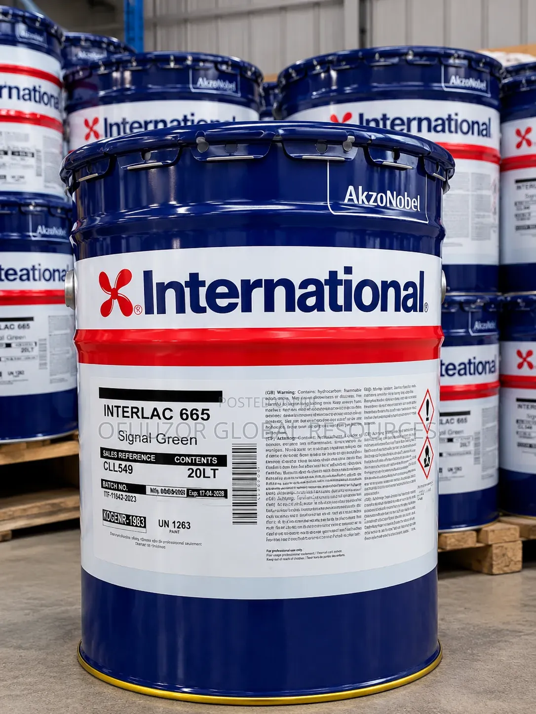 International Marine Paint Signal Green