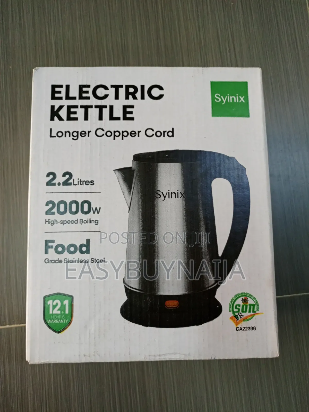 Syinix Electric Kettle 2.2Liters